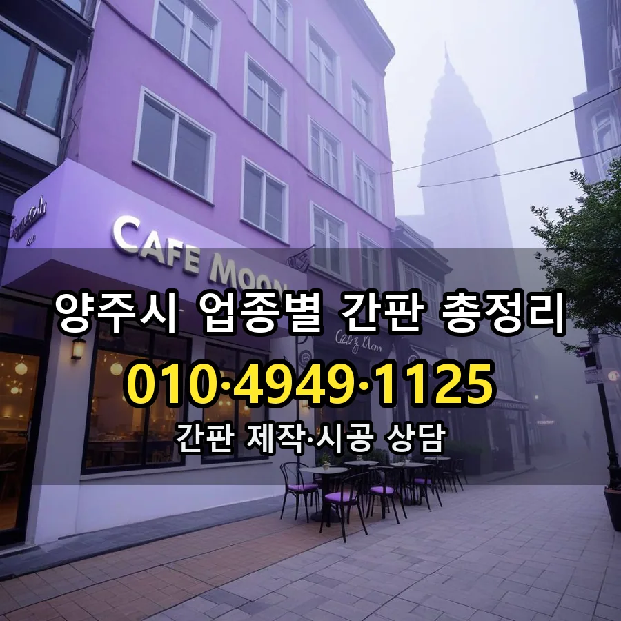업종별 간판 총정리 제작·시공 모습